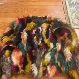 Faux fur coat